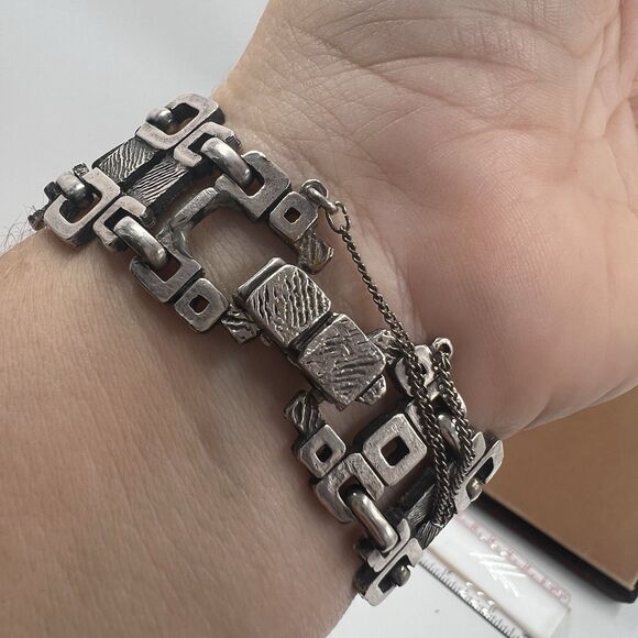 COROCRAFT Watch 17 jewels Crack But Works! Wind Up Watch Vintage Geometric - Picture 6 of 8